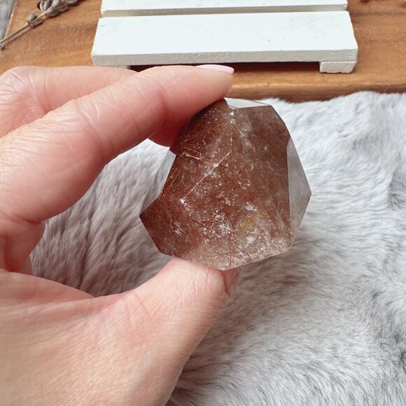 Gorgeous Small Rutilated Quartz Free Form | Rutilated Quartz Gusher - Picture 6 of 11